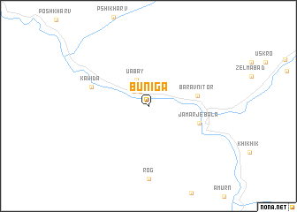 map of Buniga