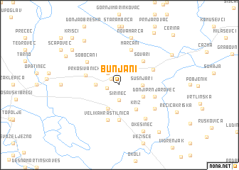 map of Bunjani