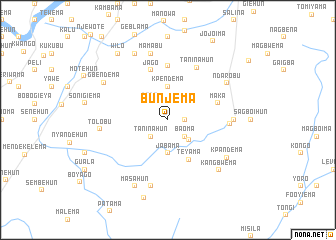 map of Bunjema