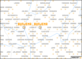 map of Bunjema