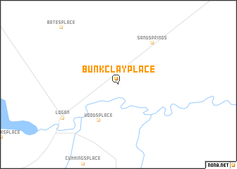 map of Bunk Clay Place