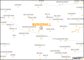 map of Bunker Hill