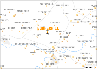 map of Bunker Hill