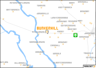 map of Bunker Hill