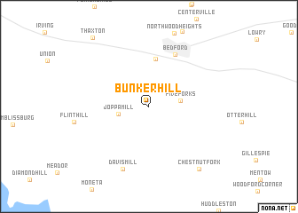 map of Bunker Hill