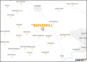 map of Bunker Hill