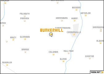 map of Bunker Hill