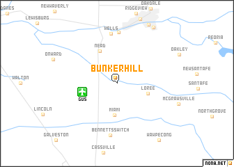 map of Bunker Hill