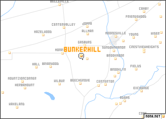 map of Bunker Hill