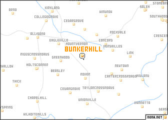 map of Bunker Hill