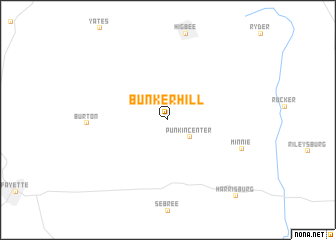 map of Bunker Hill