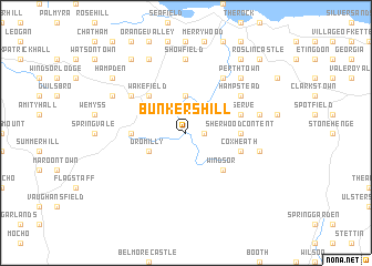 map of Bunkers Hill