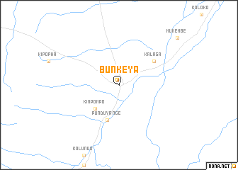 map of Bunkeya