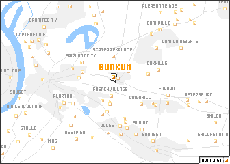 map of Bunkum