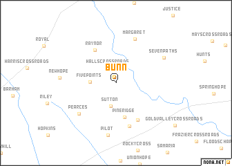 map of Bunn