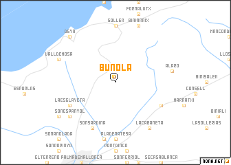 map of Buñola