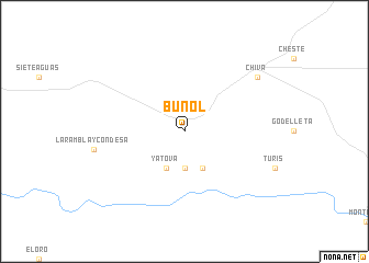 map of Buñol