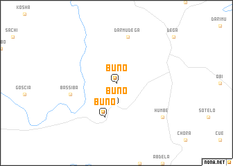 map of Buno