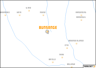 map of Bunsange