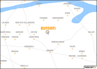 map of Bunsari