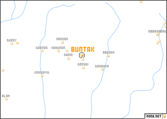 map of Būntak