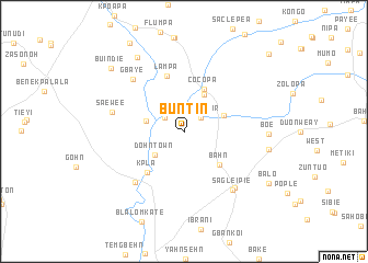 map of Buntin