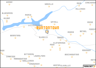 map of Buntontown