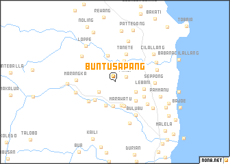 map of Buntusapang