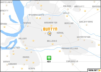 map of Buntyn