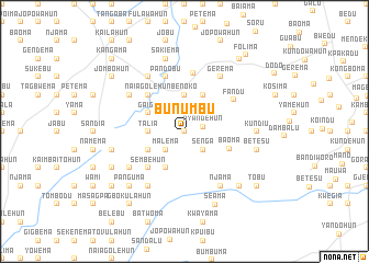 map of Bunumbu