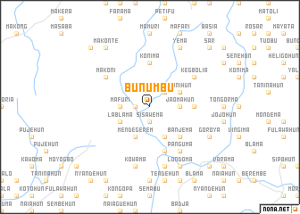 map of Bunumbu