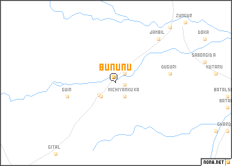 map of Bununu