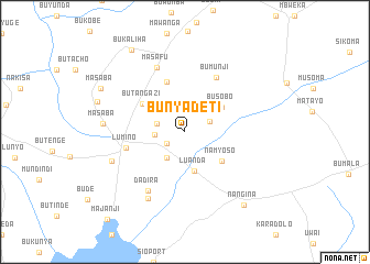 map of Bunyadeti