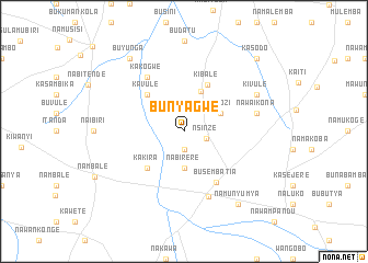 map of Bunyagwe