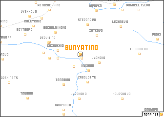 map of Bunyatino