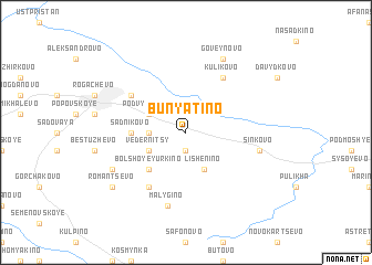 map of Bunyatino