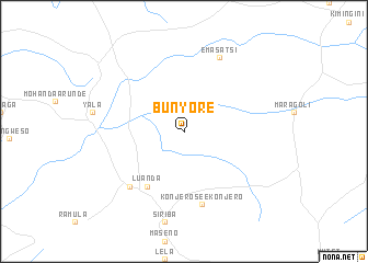 map of Bunyore