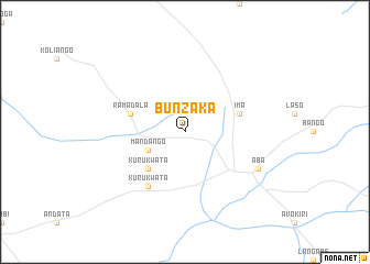 map of Bunzaka