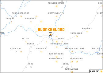 map of Buôn Ké Blang