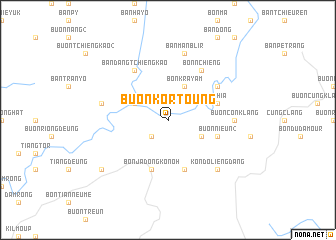 map of Buôn Kor Toung