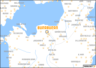 map of Buraburan