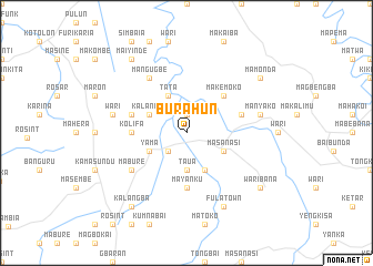 map of Burahun