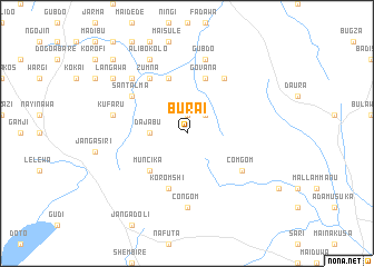 map of Burai