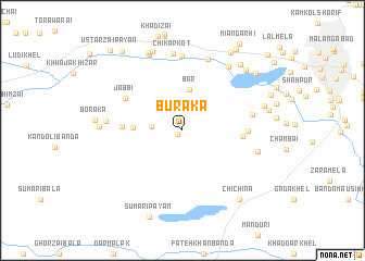 map of Burāka