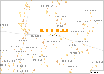 map of Burānāwāla