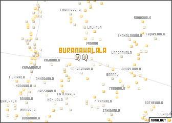 map of Burānāwāla