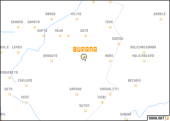 map of Burana