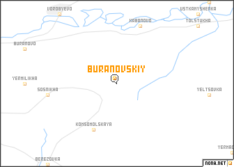 map of Buranovskiy