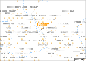 map of Buřany