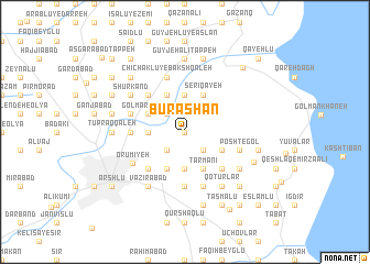 map of Būrāshān